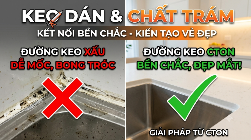 Từ kết dính đáng tin cậy đến đường keo thẩm mỹ – CTON nâng tầm từng chi tiết